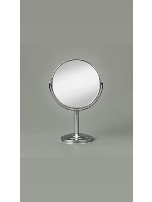 İnura Global Sonx Masaüstü Ayaklı 360° Dönebilen Ev, Ofis, Işyeri, Seyahat Için Mini Krom Büyüteçli Ayna 21X15