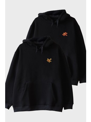 Nuugg Puzzle Parçalı Çift Kombin Tişörtü - Sevgililer Günü Hediyesi