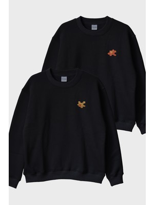 Nuugg Puzzle Parçalı Çift Kombin Tişörtü - Sevgililer Günü Hediyesi