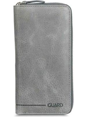 Hsc Bilişim Guard Antik Gri Fermuarlı Portföy Cüzdan