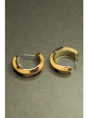 PremiumPort Altın Rengi Kararmaz Çelik Küpe, Şık ve Dayanıklı Takı