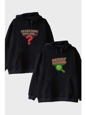 Nuugg Searching Offline Siyah Hoodie