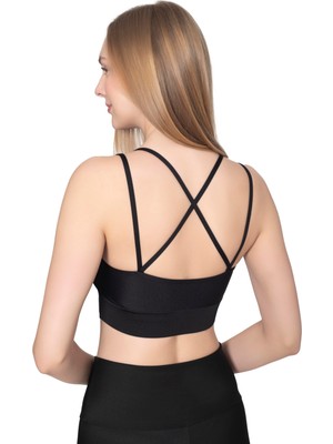 Fantastik Store 1051 Pinkhan Çift Askılı Arka Çapraz Büstiyer Kadı