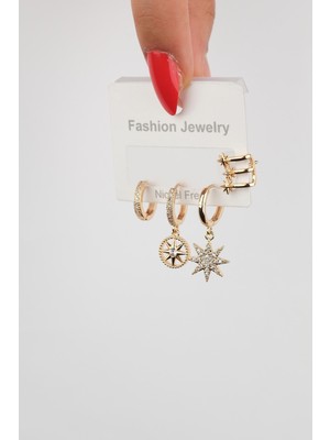 PremiumPort Parlak Çelik Küpe, Güçlü ve Şık Tasarım, Garantili ve Faturalı