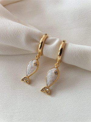 Hercy Balık Figürlü Mini Halka Küpe