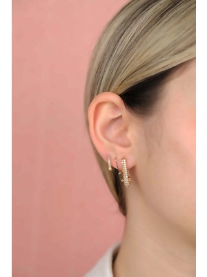 PremiumPort Şık Çelik Renkli, Garantili, Faturalı Küpe, Kaliteli Takı Tasarımı