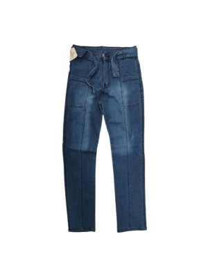 Egecan Çımalı + Kemerli Kız Çocuk Kot Pantolon