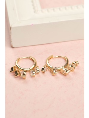 PremiumPort Şık Çelik Renkli Kadın Küpe, Garantili ve Faturalı, Dayanıklı Tasarım