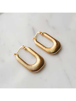 PremiumPort Altın Kaplama Vintage Küpe, Şık ve Dayanıklı Takı Tasarımı