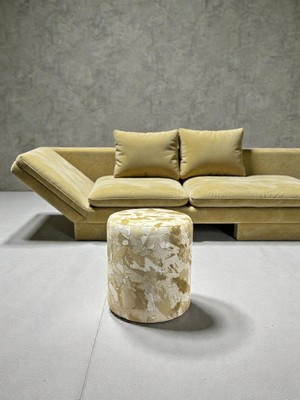 FRAMGAN Milano Serisi – Modern Tasarımlı Lüks Dokulu Dekoratif Puff