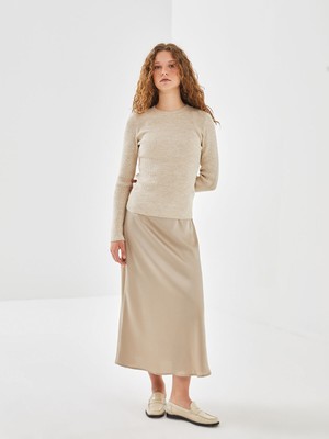 Lc Waikiki Yeni Sezon Dar Fit Saten Kadın Etek