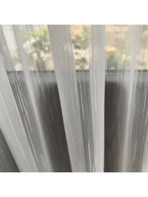 Groster Spor Bambu Ağır Gramajlı Şantuklu 1/3 Kat Sık Pileli Tül Perde - A Kalite ++ Ütü Istemez