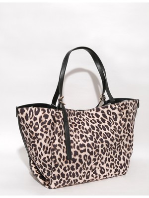 Marks & Spencer Suni Kürk Detaylı Tote Çanta