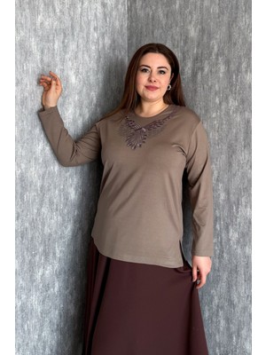 Modaplaza Kadın Taş Işlemeli Bluz 005