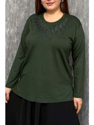 Modaplaza Kadın Taşlı Nakışlı Bluz 004