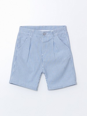 Lc Waikiki Yeni Sezon Çizgili Gabardin Erkek Çocuk Cepli Şort