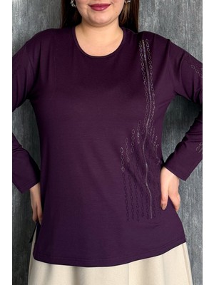 Modaplaza Kadın Önü ve Kolları Taş Işlemeli Bluz 002