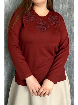 Modaplaza Kadın Taşlı Nakışlı Bluz 003