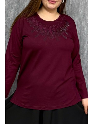 Modaplaza Kadın Taşlı Nakışlı Bluz 004