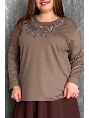 Modaplaza Kadın Taşlı Nakışlı Bluz 004