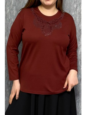 Modaplaza Kadın Taş Işlemeli Bluz 005