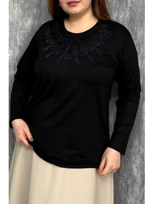 Modaplaza Kadın Taşlı Nakışlı Bluz 004