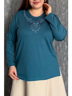 Modaplaza Kadın Taş Işlemeli Bluz 005