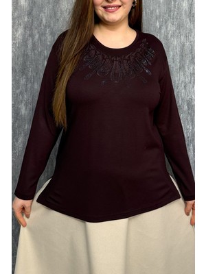 Modaplaza Kadın Taşlı Nakışlı Bluz 004