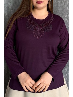 Modaplaza Kadın Taş Işlemeli Bluz 005