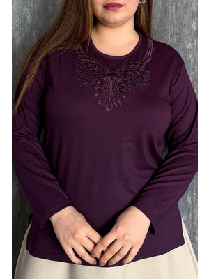 Modaplaza Kadın Taş Işlemeli Bluz 005