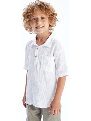 Lc Waikiki Yeni Sezon Kısa Kollu Cepli Erkek Çocuk Gömlek