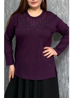 Modaplaza Kadın Taşlı Nakışlı Bluz 004