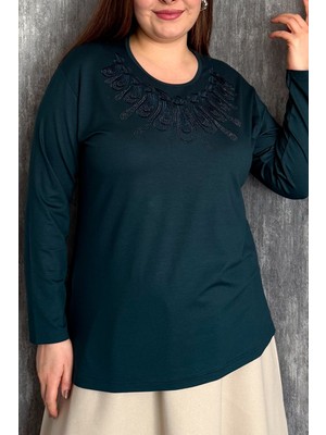 Modaplaza Kadın Taşlı Nakışlı Bluz 004