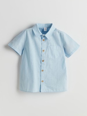 Lc Waikiki Yeni Sezon Basic Cepli Erkek Çocuk Poplin Gömlek