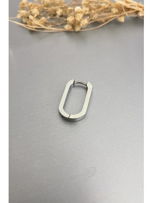 PremiumPort 316L Paslanmaz Çelik Oval Küpe, Şık ve Dayanıklı Takı