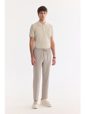 AVVA Erkek Taş Beli Lastikli Soft Touch Nefes Alan Relaxed Fit Pantolon A61Y3038