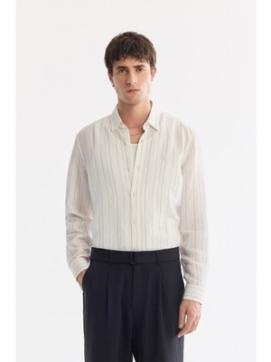 AVVA Erkek Siyah Klasik Bel  Toka Detaylı Modal Karışımlı Knidos Baggy Fit Pantolon A61Y3033