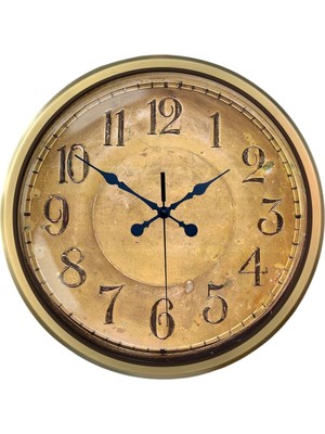 Skygo Zentime Bronz Nostalji 52 Cm Metal Eskitme Duvar Saati