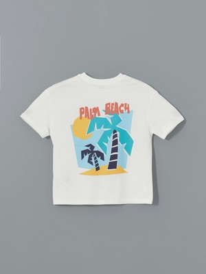 Lc Waikiki Yeni Sezon Bisiklet Yaka Baskılı Erkek Çocuk Tişört