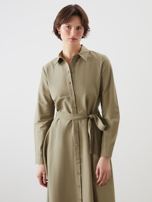 Lc Waikiki Yeni Sezon Poplin Kadın Gömlek Elbise