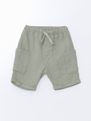 Lc Waikiki Yeni Sezon Beli Lastikli Basic Müslin Erkek Çocuk Şort