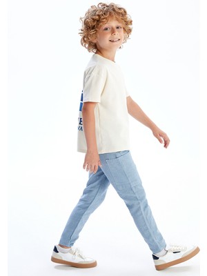 Lc Waikiki Yeni Sezon Keten Karışımlı Erkek Çocuk Kargo Pantolon