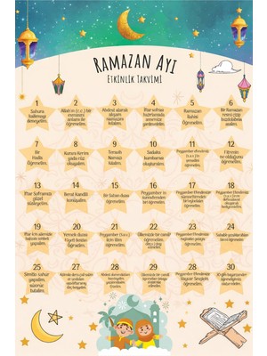 Okavango Ramazan Etkinlik Takvimi Ramazan Süsleri, Ramazan Hediyem Ramazan Süsü