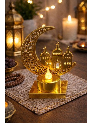 Okavango Ramazan Temalı LED Işıklı Süsleme Seti Ramazan Süsleri, Ramazan Hediyem Ramazan Süsü 10-7 cm