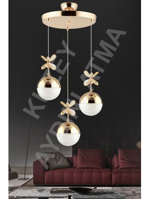 Normadia 3'lü LED Kumandalı Gold Aydınlatma Seti, Renkli ve Şık Tasarım