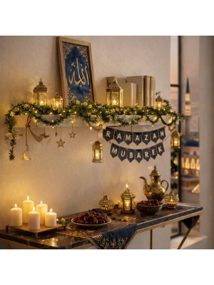 Pairla 3 Metre LED Işıklı Süsleme Seti Ramazan Süsleri, Ramazan Hediyem Ramazan Süsü