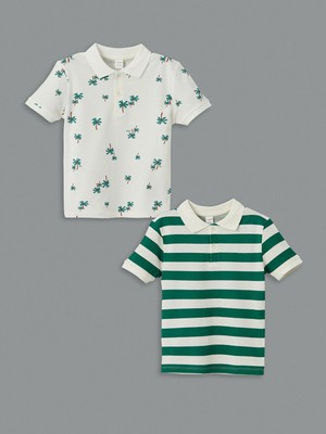 Lc Waikiki Yeni Sezon Polo Yaka Erkek Çocuk Tişört 2'li