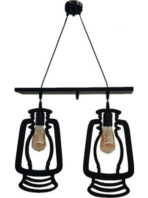 Normadia Ikili Fennüs Otantik Modern Tasarım Avize, Şık ve Zarif Aydınlatma Parçası