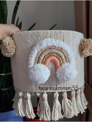 Normadia Şık ve Doğal Makrome Bej Avize, Evinize Sıcaklık Katacak Tasarım