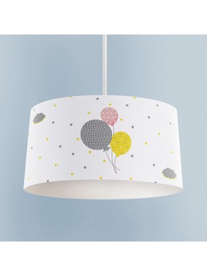 Normadia Renkli Balon Desenli Bebek ve Çocuk Odası Avizesi